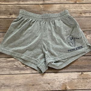 Penn State Gymnastics Gray Cotton Blend Shorts PSU